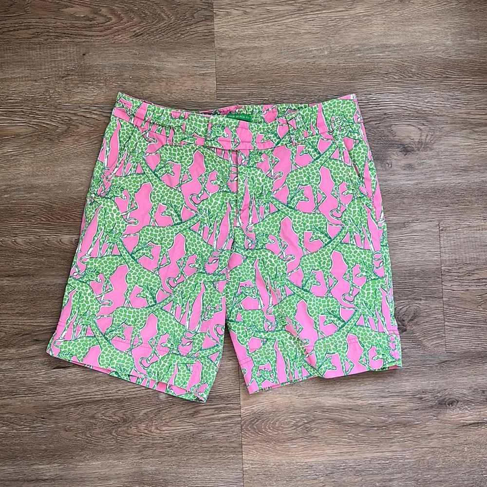 Lilly Pulitzer Pink and Green Patterned Shorts